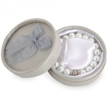 Pulseras de Perlas con Piedra en Estuche: Pack de 10 Unidades