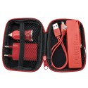 Set completo smartphone rojo