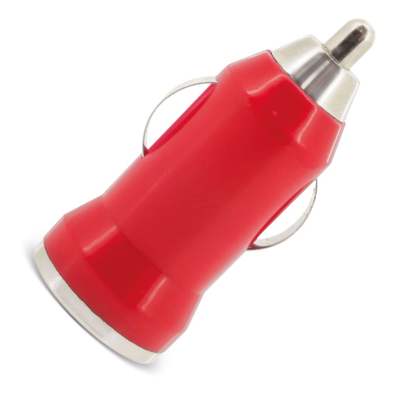 Cargador de coche usb rojo