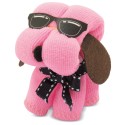 Toalla perrito rosa fluor