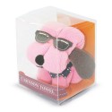 Toalla perrito rosa fluor