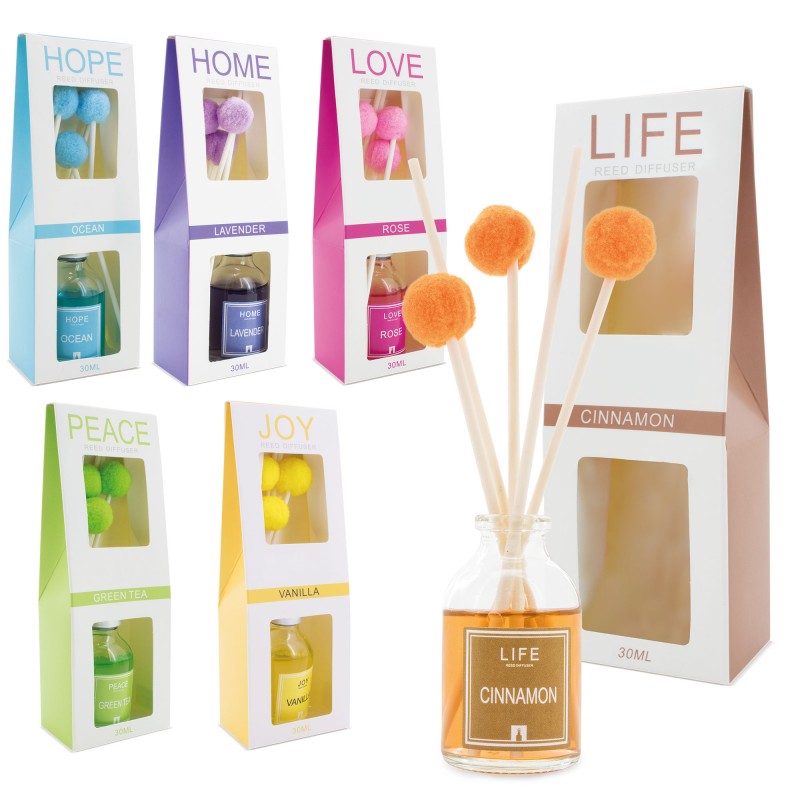 Regalo Set De 6 Ambientadores Pom Pom Regalo Set De 6 Ambientadores Pom Pom