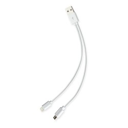 Cargador Conexion Micro Usbreon Blanco
