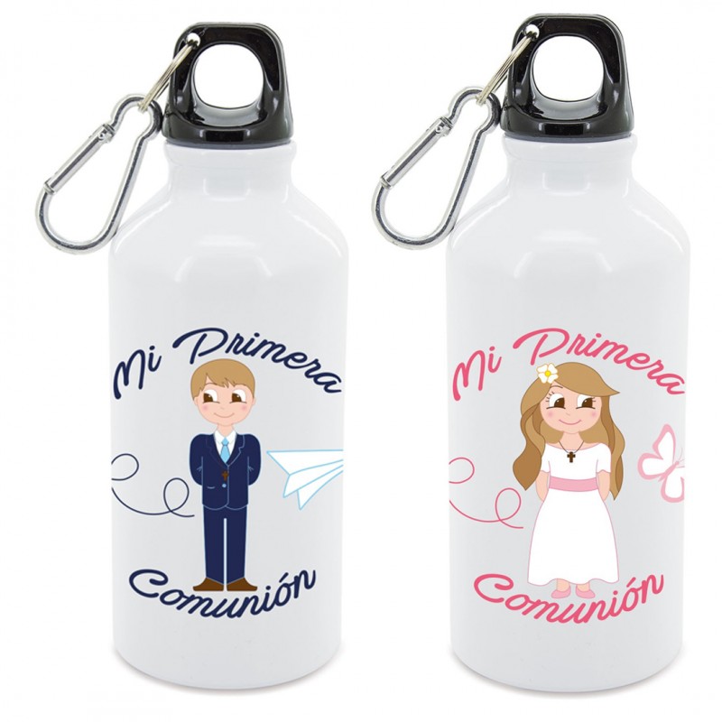 Botella Aluminio Comunión Niño Y Niña Botella Aluminio Comunión Niño Y Niña