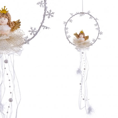 Colgante ángel Tejido Oro 30 Cm
