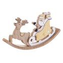 Balancín Trineo Papa Noel Madera 20 X 2,50 X 10 Cm