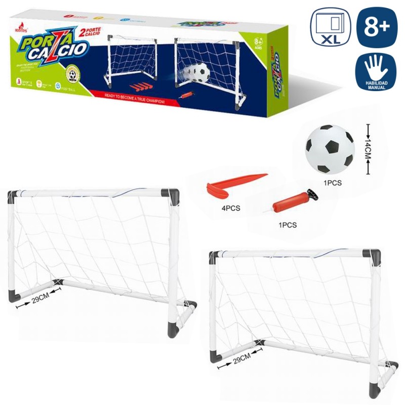 S 2 Portería Fútbol 58 X 29 X 39 Cm S 2 Portería Fútbol 58 X 29 X 39 Cm