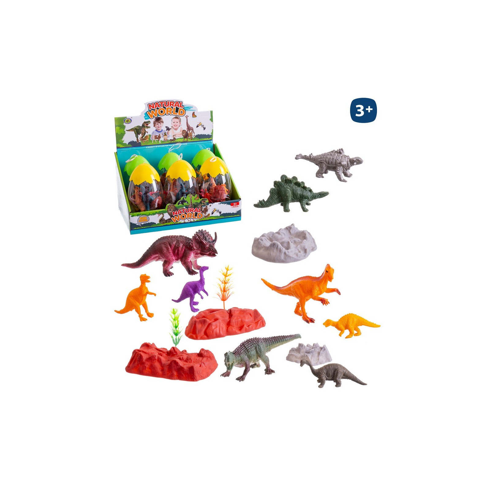 S 15 dinosaurio pvc 7 cm