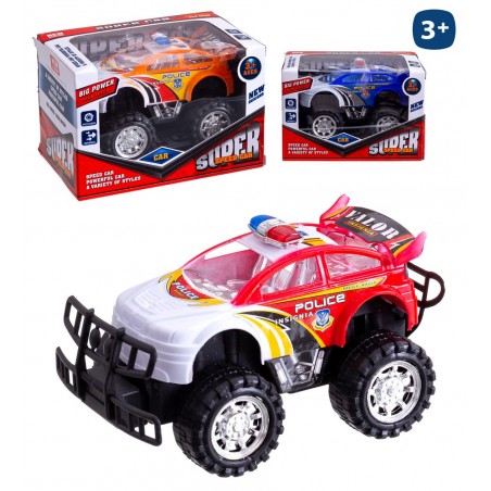 Coche Policía Fricción 3 C 15 X 9 X 8 Cm