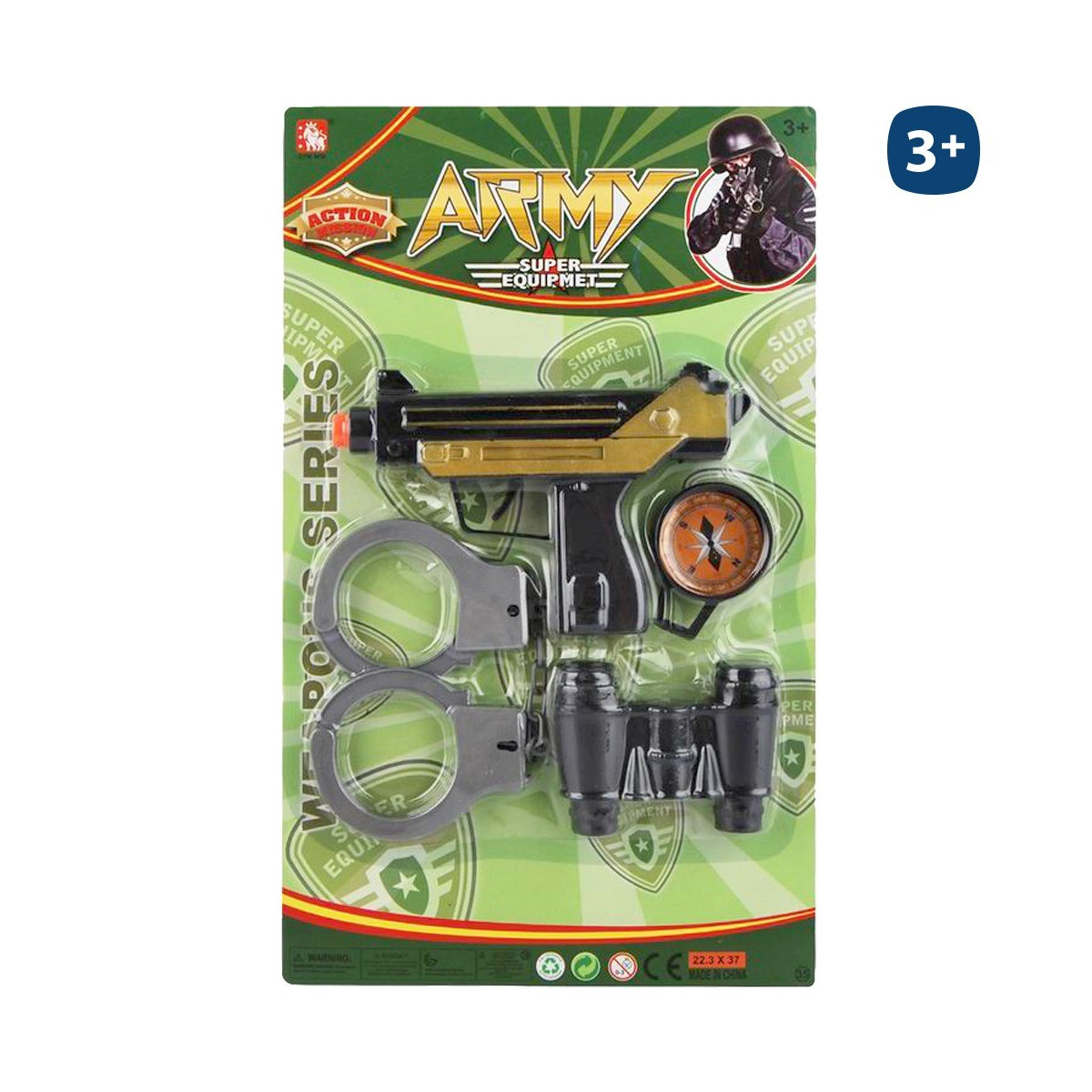 S 4 metralleta militar con accesorios