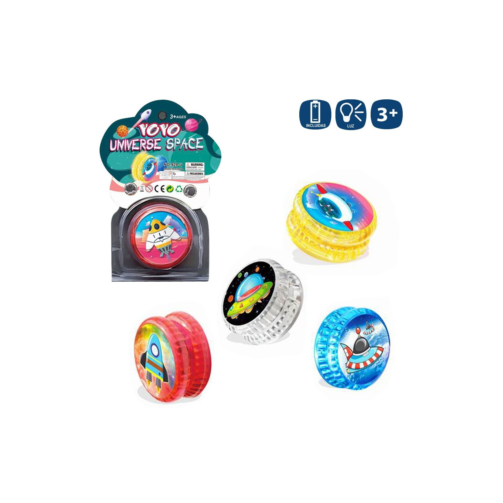 Yoyo Con Luz 12 M Space 5 50 Cm