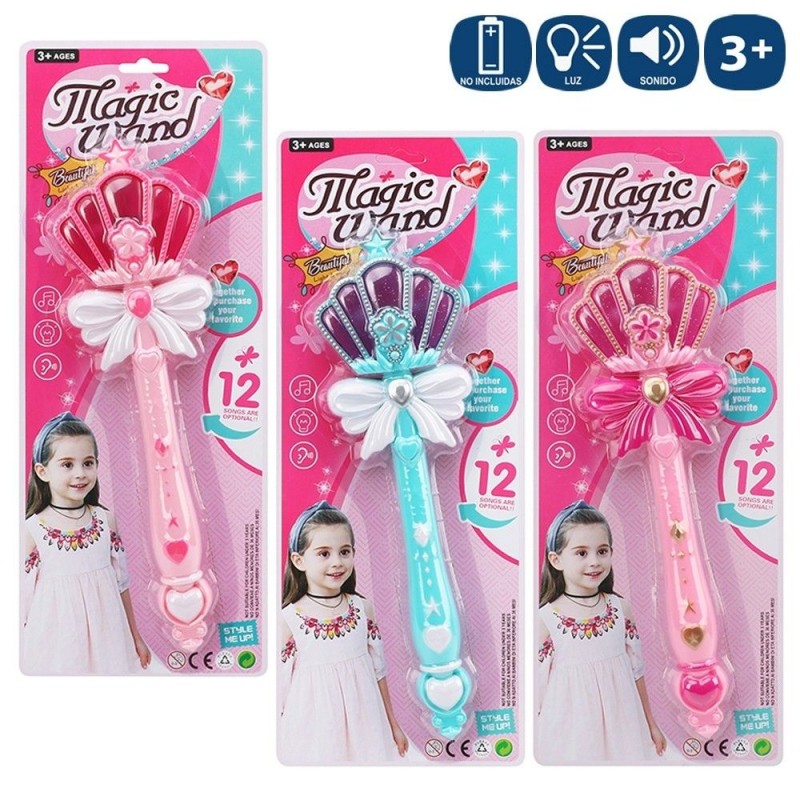 Varita Mágica Con Luz Y Sonido 2 C 31 Cm Varita Mágica Con Luz Y Sonido 2 C 31 Cm