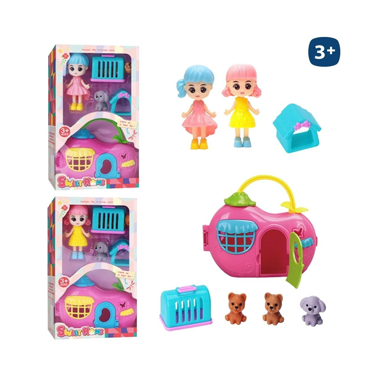 S 2 figura niña con casa y mascotas 2 c