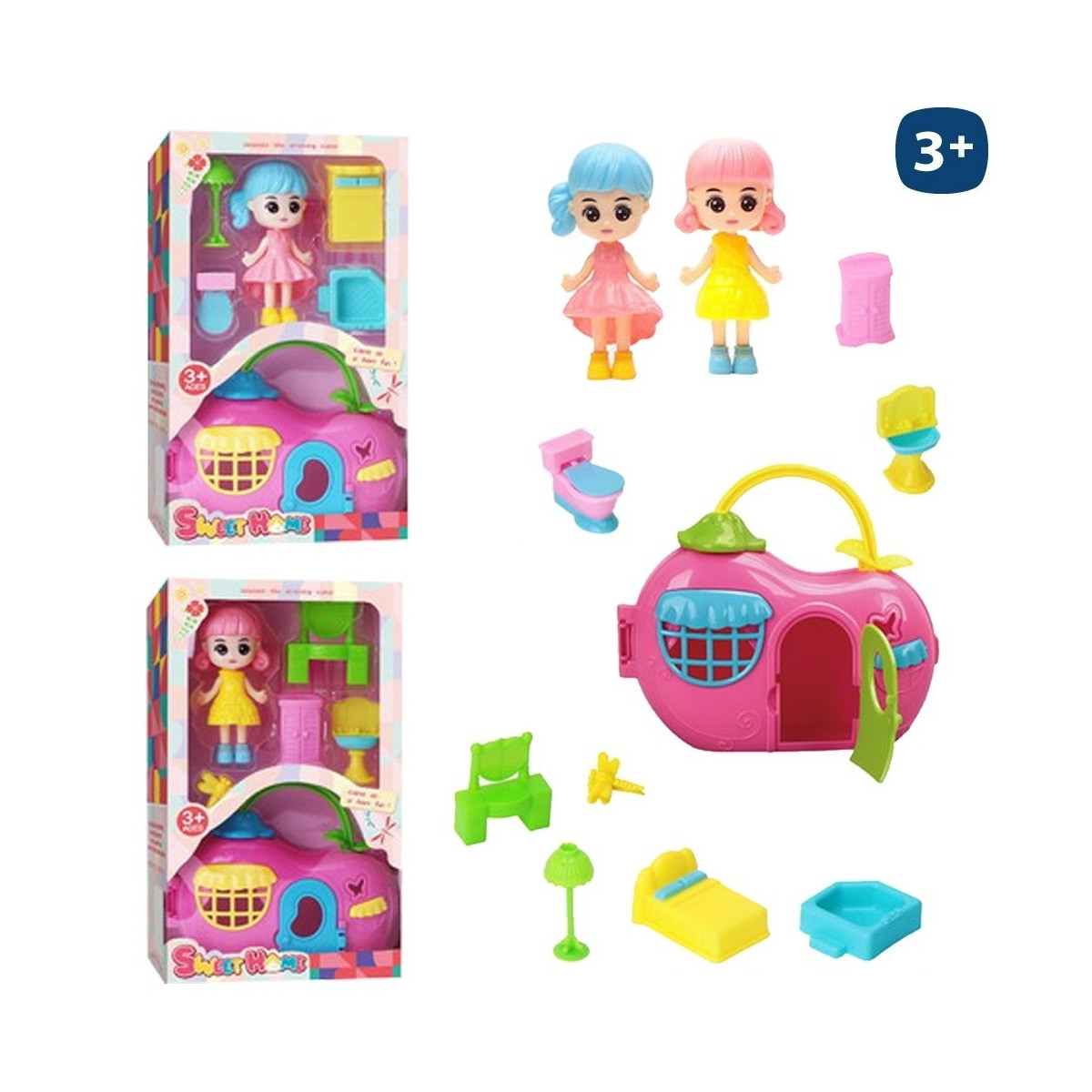 S 3 figura niña c casa y mobiliario 2 c