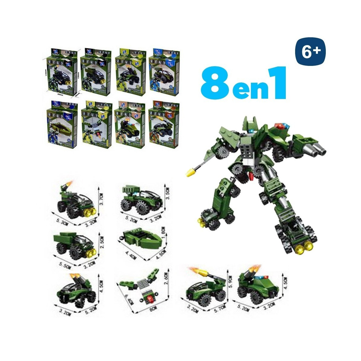 Robot militar 8 en 1 8 m