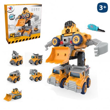 S 5 Robot Transformable 5 En 1 10,20 X 6,30 X 9,20 Cm