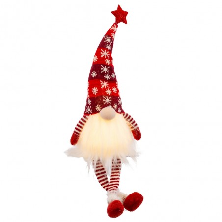 Papa Noel Piernas Con Luces 14 X 13 X 76 Cm