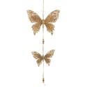 Colgante 2 mariposas oro 50 x 18 cm