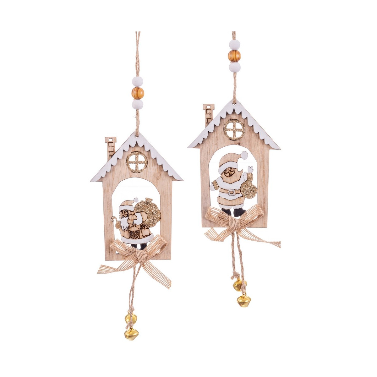 Colgante casitas 2 m 31 x 12 cm