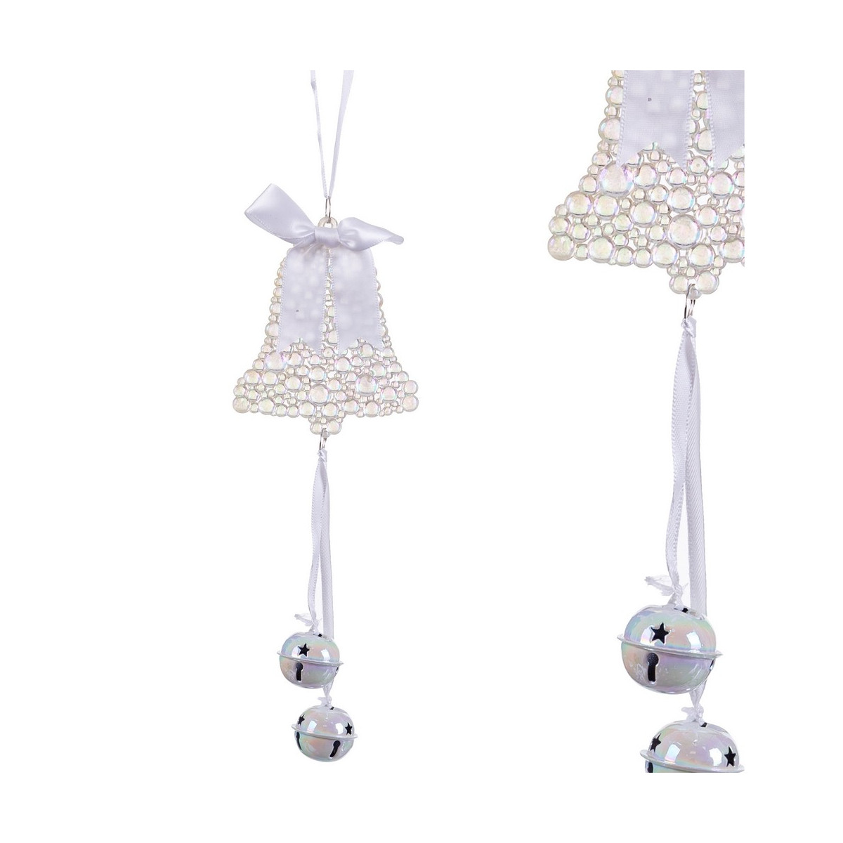 Colgante campana cascabeles plástico 20 cm