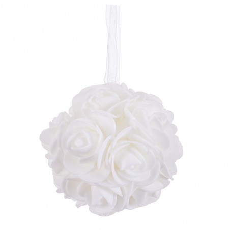 Bola Rosas Blanco 8 X 8 X 8 Cm