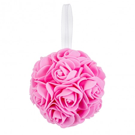 Bola Rosas Rosa 8 X 8 X 8 Cm