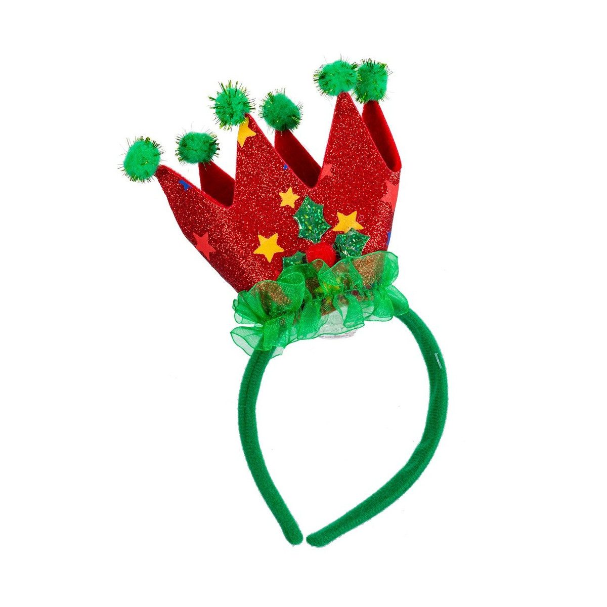 Diadema corona tejido 23 x 11 cm