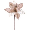 Poinsettia tejido champán 50 x 30 cm