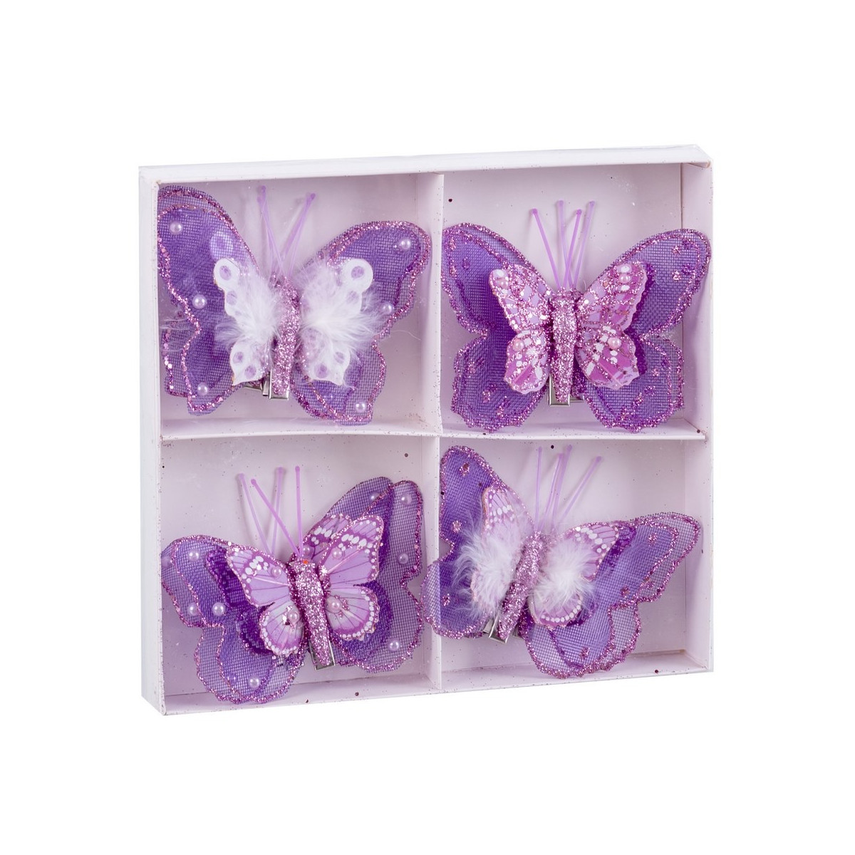 S 8 mariposa pluma 8 cm