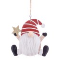 Colgante papa noel madera 15 x 15 cm