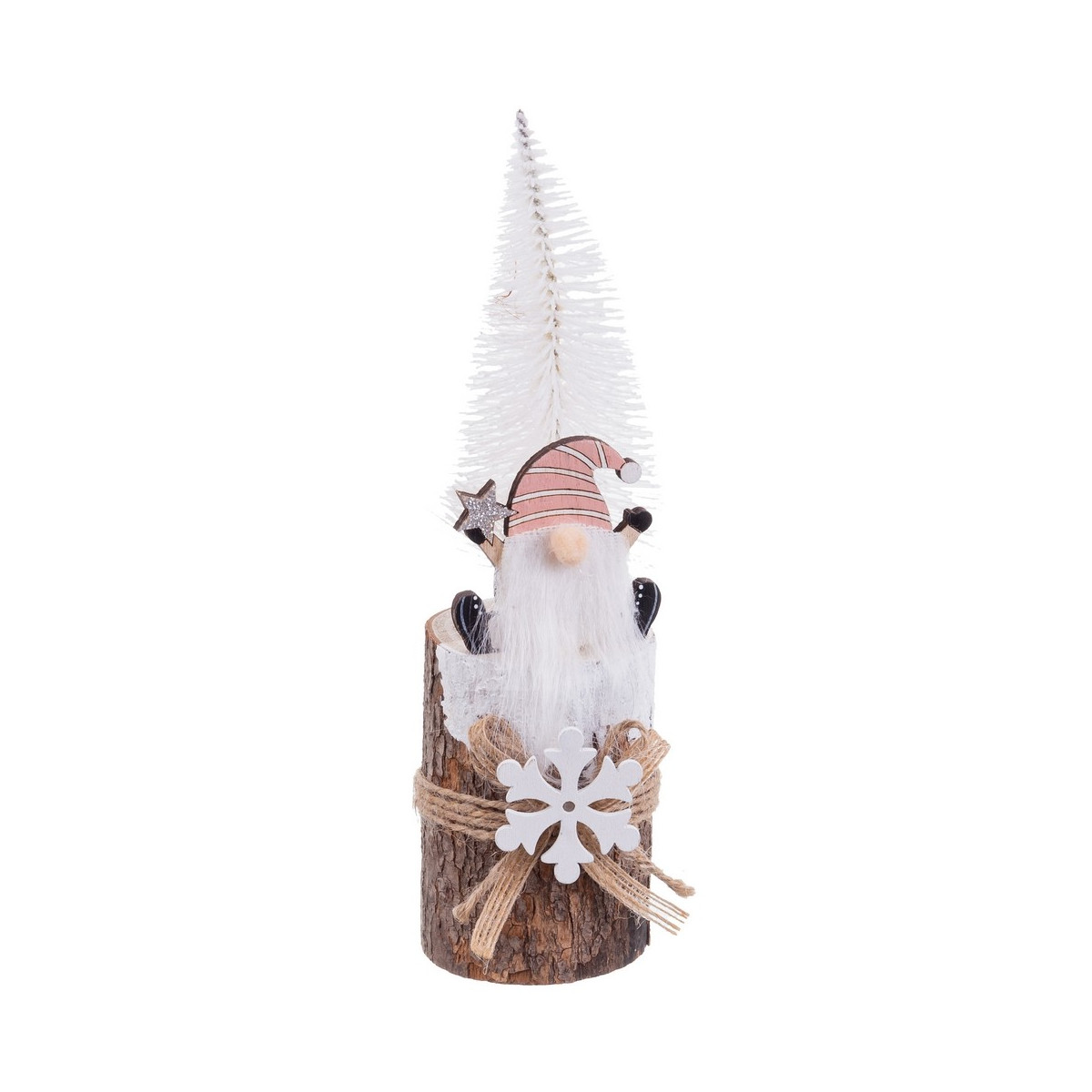 Tronco papa noel madera 6 50 x 20 cm