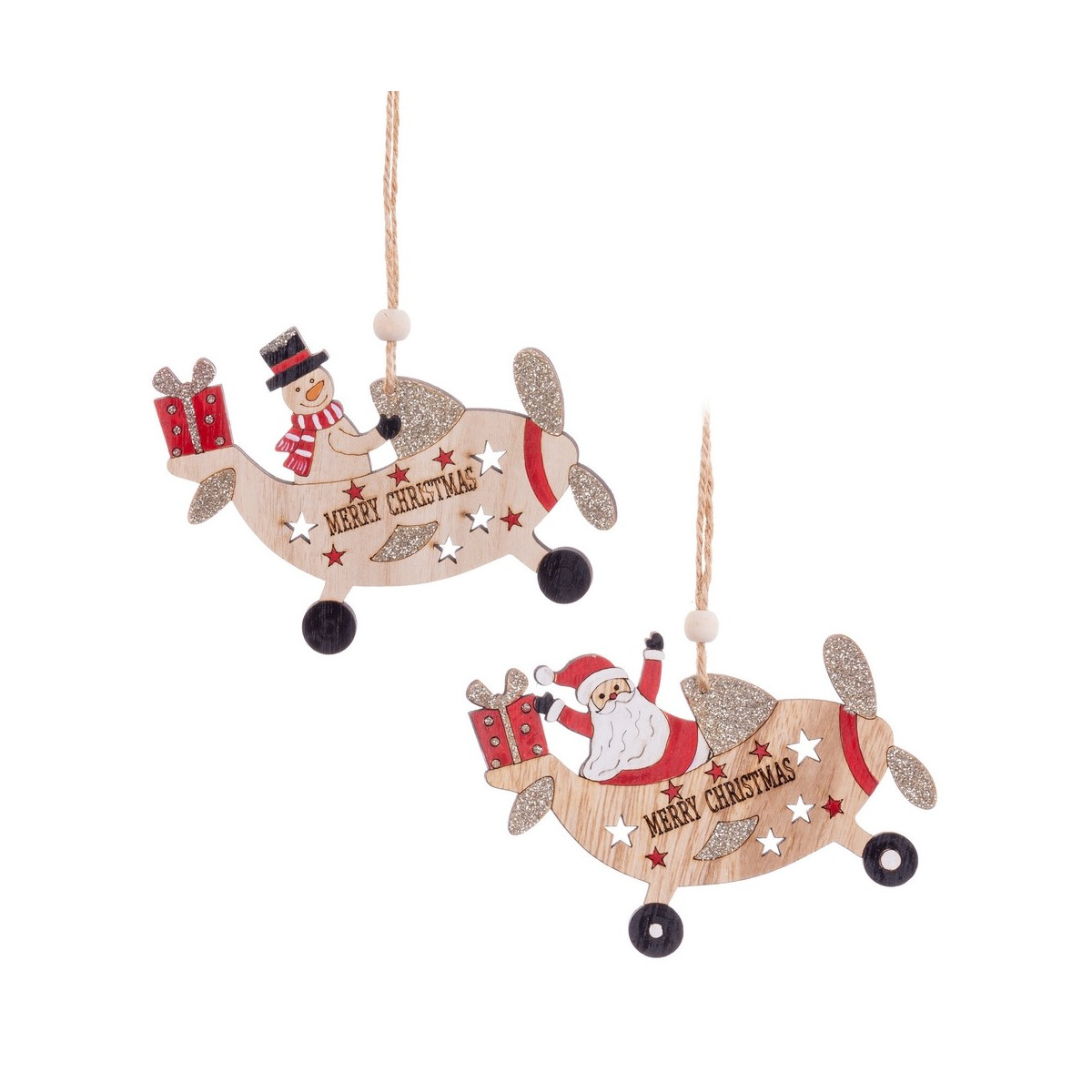 Colgante avión madera 2 m 11 x 9 cm