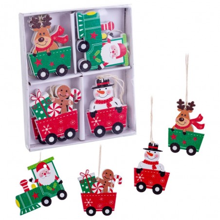 S 8 Colgante Carros Madera 3,70 X 5 X 0,50 Cm