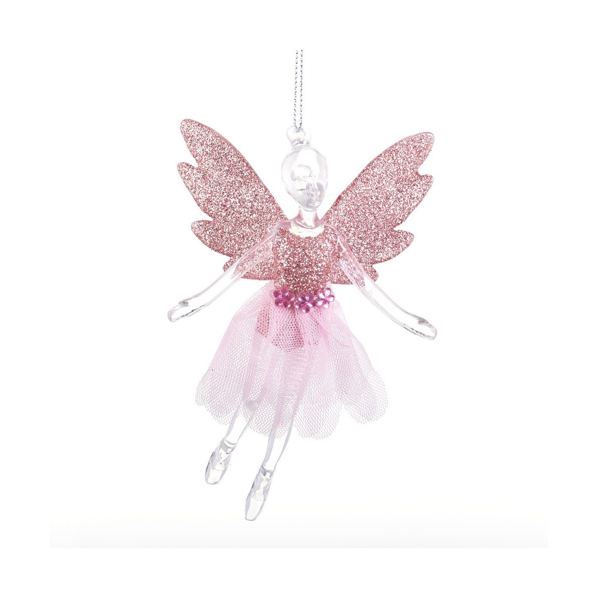 Colgante mariposa rosa 13 x 8 x 4 cm