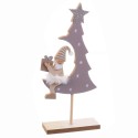Peana árbol papa noel madera 13 x 4 50 x 26 cm