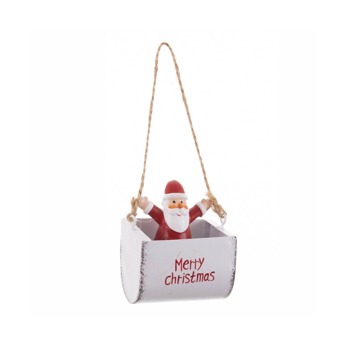 Colgante papa noel metal 5 50 x 4 x 8 cm