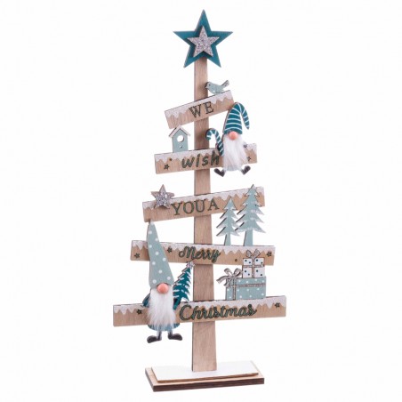 árbol Con Figuras Madera 16,50 X 5 X 35,50 Cm