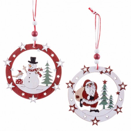 Colgante figuras madera 2 m 9 x 9 x 0 50 cm