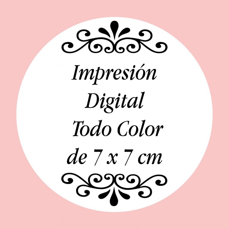Personalización con Impresión Digital con Texto, Foto o Logo a Todo Color de 7 x 7 cm Personalización con Impresión Digital con Texto, Foto o Logo a Todo Color de 7 x 7 cm