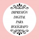 Personalización con Impresión Digital con Texto, Foto o Logo a Todo Color para Bolígrafos