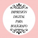 Personalización con impresión digital con texto foto o logo a todo color para bolígrafos