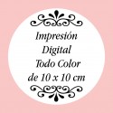 Mochila Blanca con Logo o Foto Impreso a Todo Color y Texto
