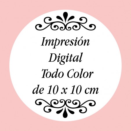 Mochila blanca con logo o foto impreso a todo color y texto personalizada