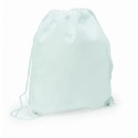 Mochila blanca con logo o foto impreso a todo color y texto