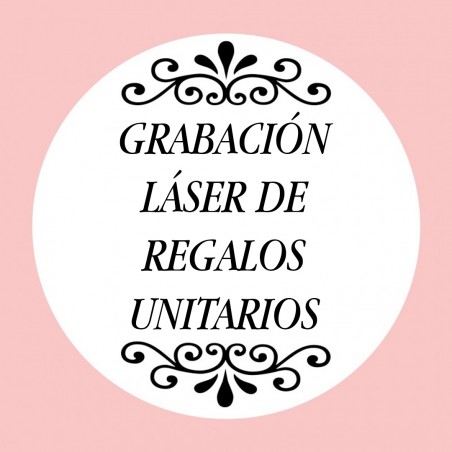 Personalización con grabación láser regalos unitarios