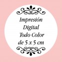 Juego tres en raya con logo o foto a todo color y texto personalizado