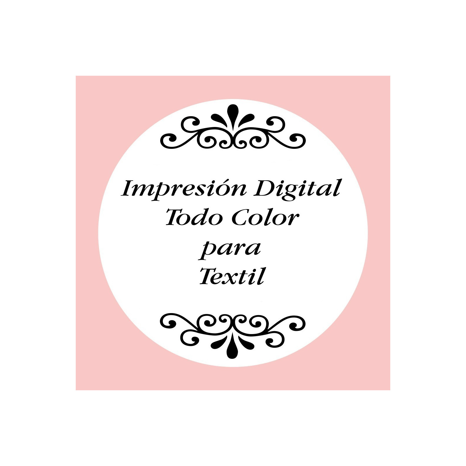 Personalización con impresión digital con texto foto o logo a todo color para textil