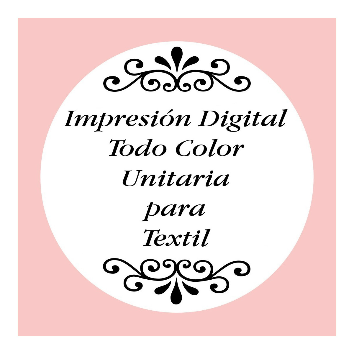 Personalización con impresión digital con texto foto o logo a todo color para 1 unidad de textil