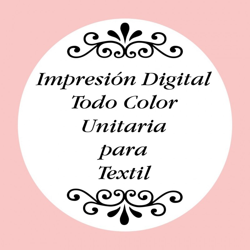 Personalización con Impresión Digital con Texto, Foto o Logo a Todo Color para 1 Unidad de Textil Personalización con Impresión Digital con Texto, Foto o Logo a Todo Color para 1 Unidad de Textil