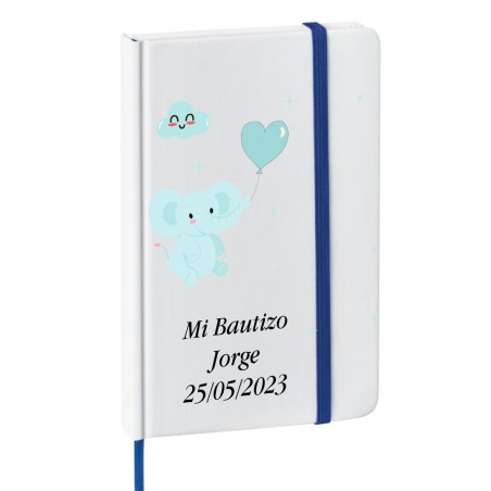 Libreta para Bautizo o Baby Shower Personalizada con...